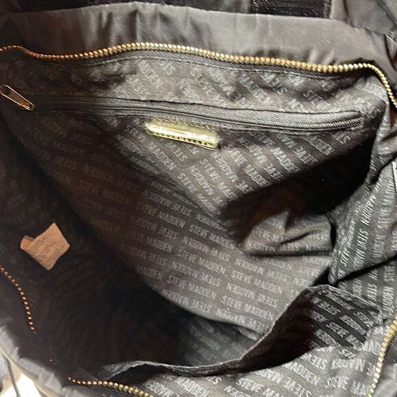 Steve Madden Brue Black Tote Bag. main image 9